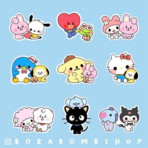 Sanrio Inspire Hello Kitty And Friends Stickers, Kerroppi, Badtz Maru ...