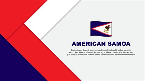 American Samoa Flag Abstract Background Design Template. American Samoa ...