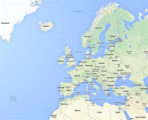 Europe : Google Earth and Google Maps