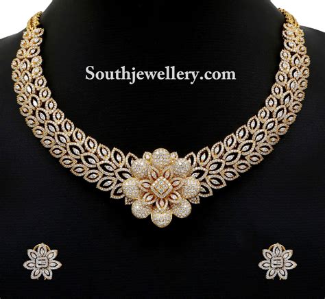 Astonishing Diamond Necklace by Vummidi Jewellers - Jewellery Designs