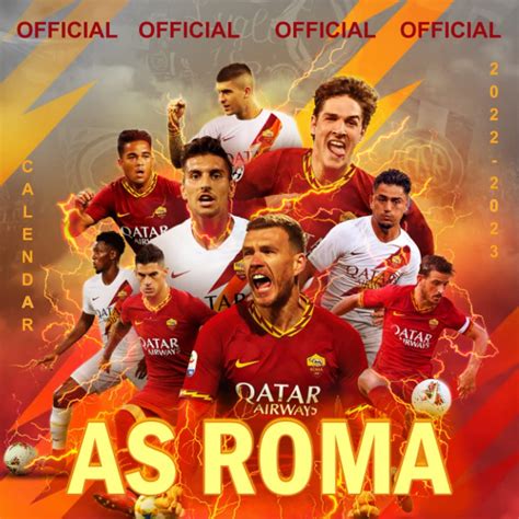 Buy AS Roma 2022-2023: AS Roma OFFICIAL SPORT 2022 – 18 months – BIG SIZE 17"x11". AS Roma ...