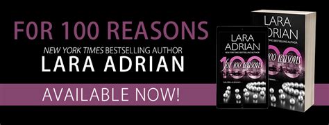 Feeling Fictional: Blog Tour: For 100 Reasons - Lara Adrian