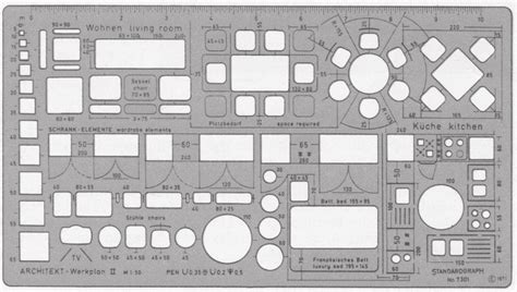 Architectural drafting template (Standardgraph). | Download Scientific ...