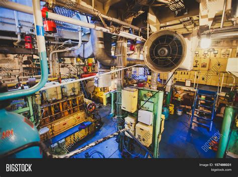 Engine Room On Cargo Image & Photo (Free Trial) | Bigstock