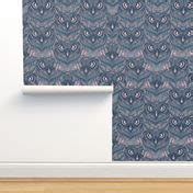 Owls at night Wallpaper | Spoonflower