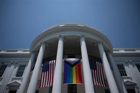 White House flies 'Progress Pride flag' at largest LGBTQ event at South ...