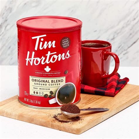 Tim Hortons Original Blend Medium Roast Ground Coffee - 48oz Canister ...