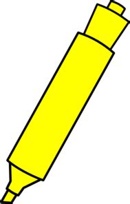 Yellow Highlighter Marker Clip Art at Clker.com - vector clip art ...