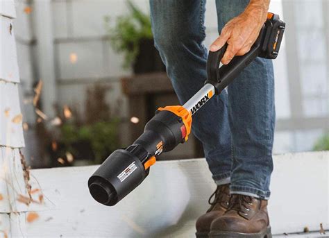 The Worx 20V Leafjet Cordless Leaf Blower Lasts Longer Between Charges