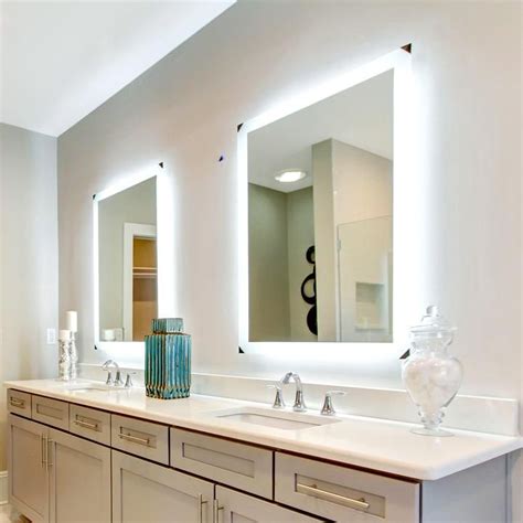 Side-Lighted LED Bathroom Vanity Mirror: 36 | Bathroom vanity mirror, Bathroom mirror, Best ...