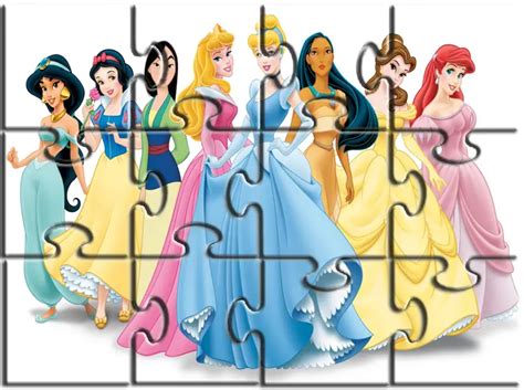 Printable Princesses Jigsaw Puzzles