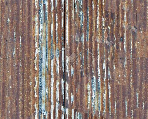 Iron corrugated dirt rusty metal texture seamless 09987