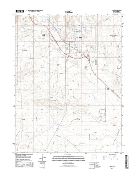 MyTopo Price, Utah USGS Quad Topo Map