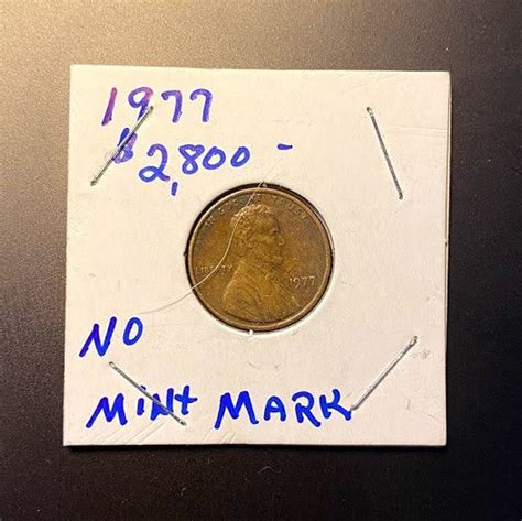 1977 Penny No Mint Mark Penny | Etsy