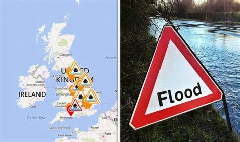 UK flooding map: Latest flood alerts and Met Office warnings - UK weather forecast | Weather ...