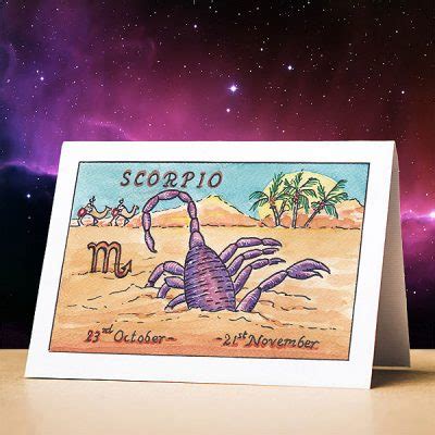 Scorpio birthday card, October 23rd - November 21st | Astrological ...