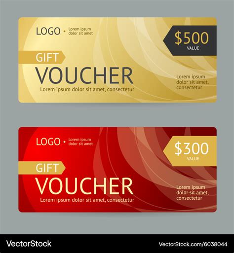 Gift voucher Royalty Free Vector Image - VectorStock