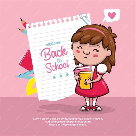 Premium Vector | Welcome back to school. cute school kids cartoon ...