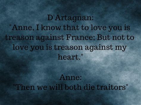 D'Artagnan & Queen Anne Quote (Man in the Iron Mask) Mask Quotes, Queen Anne, Movie Quotes ...