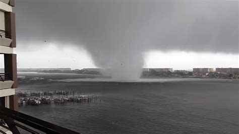 Incredible Footage of a Powerful Waterspout Transforming Into a Tornado After Hitting Shoreline