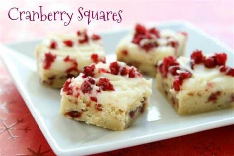 Cranberry Squares - When is Dinner