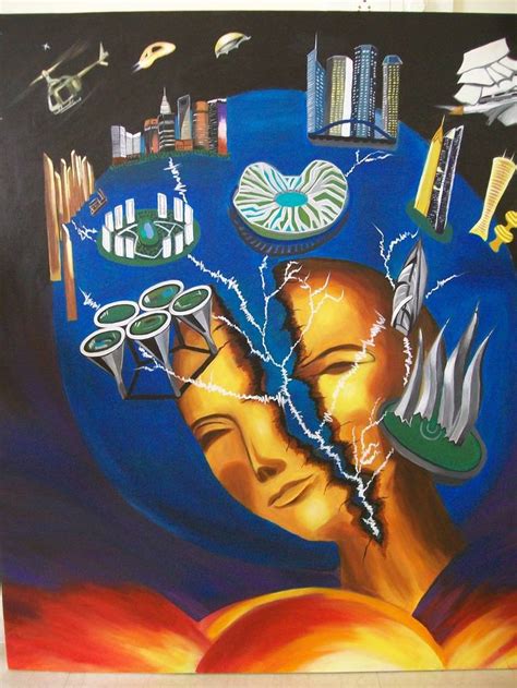 Future World Painting by Pournima Gupta | Saatchi Art