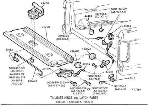 Ford Tailgate Parts Diagram