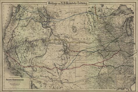 United States Map 1870