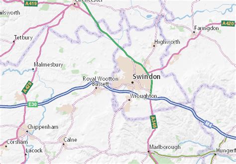 MICHELIN Swindon map - ViaMichelin