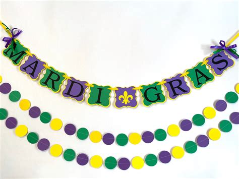 Mardi Gras Decorations Mardi Gras Banner Mardi Gras Party | Etsy