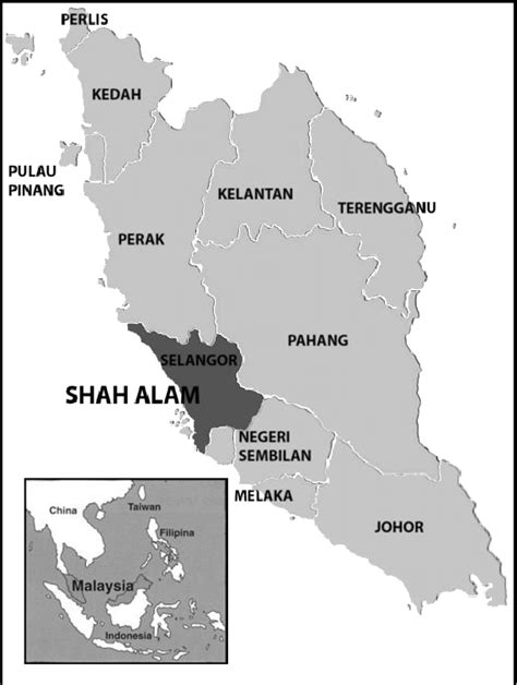 Shah Alam Malaysia Map - Brenda Tatiania