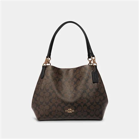 COACH® Outlet | Hallie Shoulder Bag In Signature Canvas