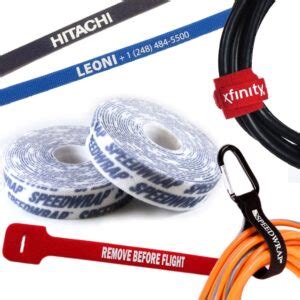 Custom Printed Hook & Loop Cable Ties and Straps | Speedtech