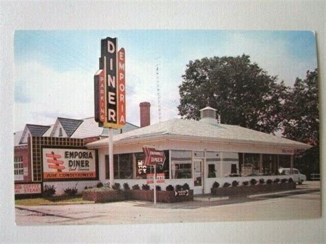 Emporia VA "The New Emporia Diner" Postcard P-54 - Restaurants & Diners