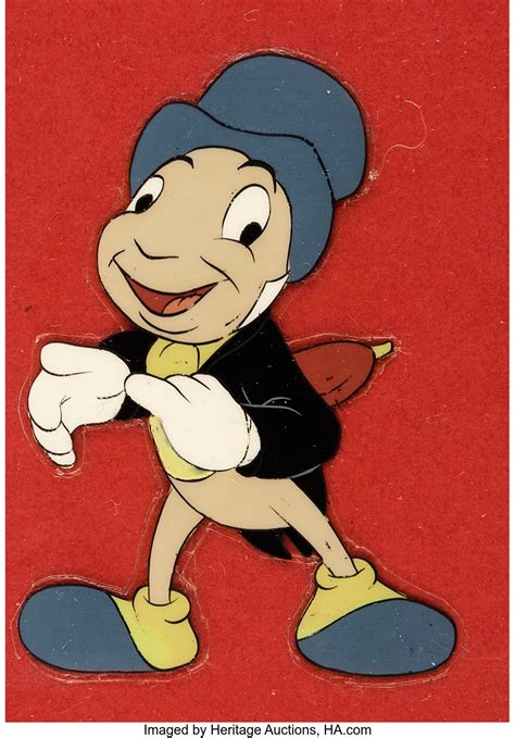 Fun and Fancy Free Jiminy Cricket Color Model Cel (Walt Disney, | Lot #97089 | Heritage Auctions