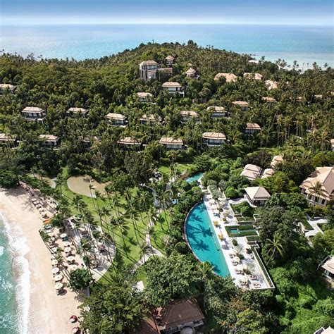 Banyan Tree Samui Lamai Beach, Thailand sky tree aerial photography ...