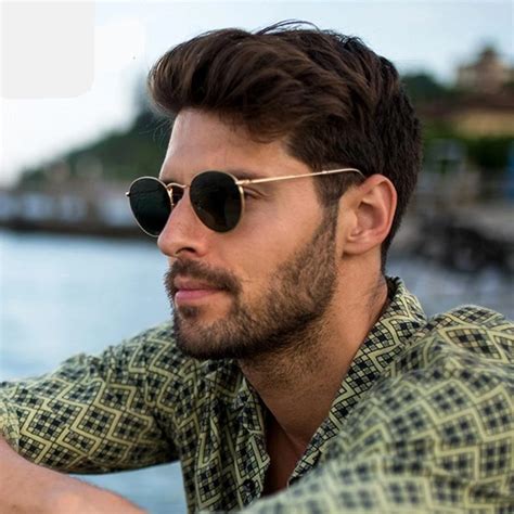 Fashion Retro Sunglasses Men Round Vintage Luxury Sunglasses – Atom Oracle Luxury Sunglasses ...