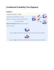 Statistics Conditional Probability Tree Diagrams.docx - Conditional ...