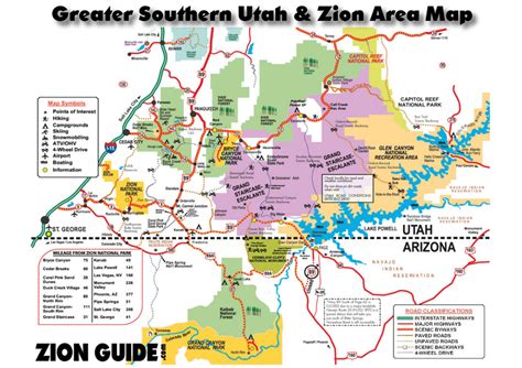 √ Big 5 National Parks In Utah Map