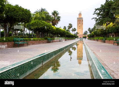 One of most popular landmarks of Morocco. Marrakech, Marrakech-Safi. Morocco Stock Photo - Alamy