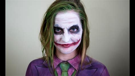 The Joker Face and Body Paint - YouTube