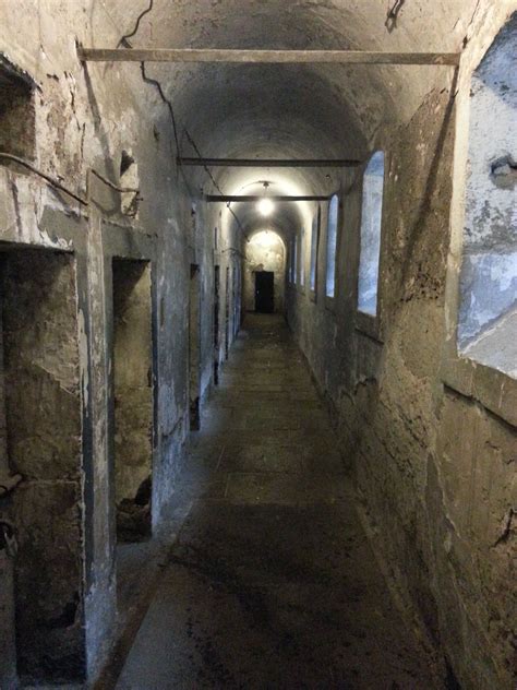 This is the interior of a prison in Dublin, Ireland, where they held ...