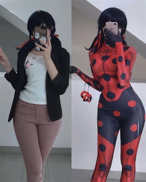 tikki, spots on!! lady bug cosplay | Miraculous ladybug costume, Ladybug costume, Cosplay woman