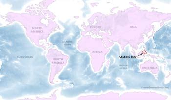 Celebes Sea map - by Freeworldmaps.net