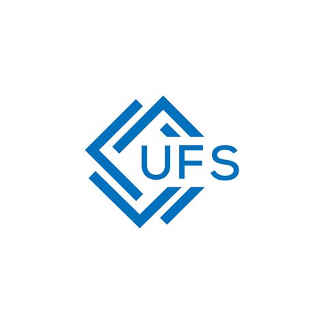 UFS technology letter logo design on white background. UFS creative initials technology letter ...