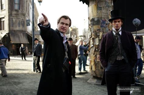 The Prestige - Behind the scenes photo of Hugh Jackman & Christopher ...