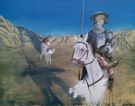 "Don Quixote", oil and spray paint on canvas, 22x28in : r/Art