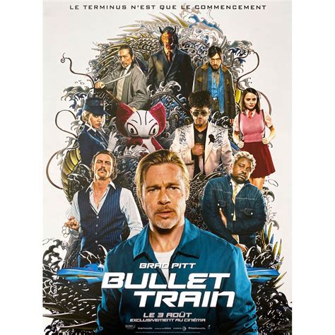 BULLET TRAIN French Movie Poster - 15x21 in. - 2022 Adv.