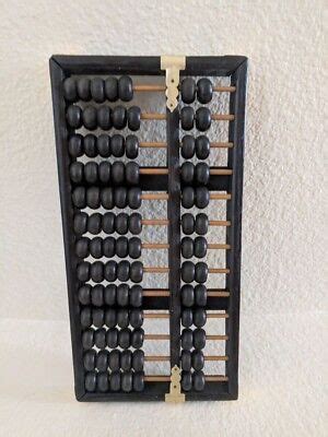 Vintage Wooden Abacus with 13 Rods and 91 Beads | eBay