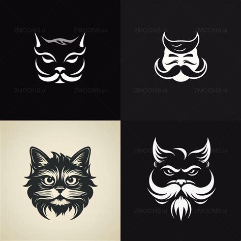 Free Photo Prompt | Vintage Black Cat Fireworks Logo